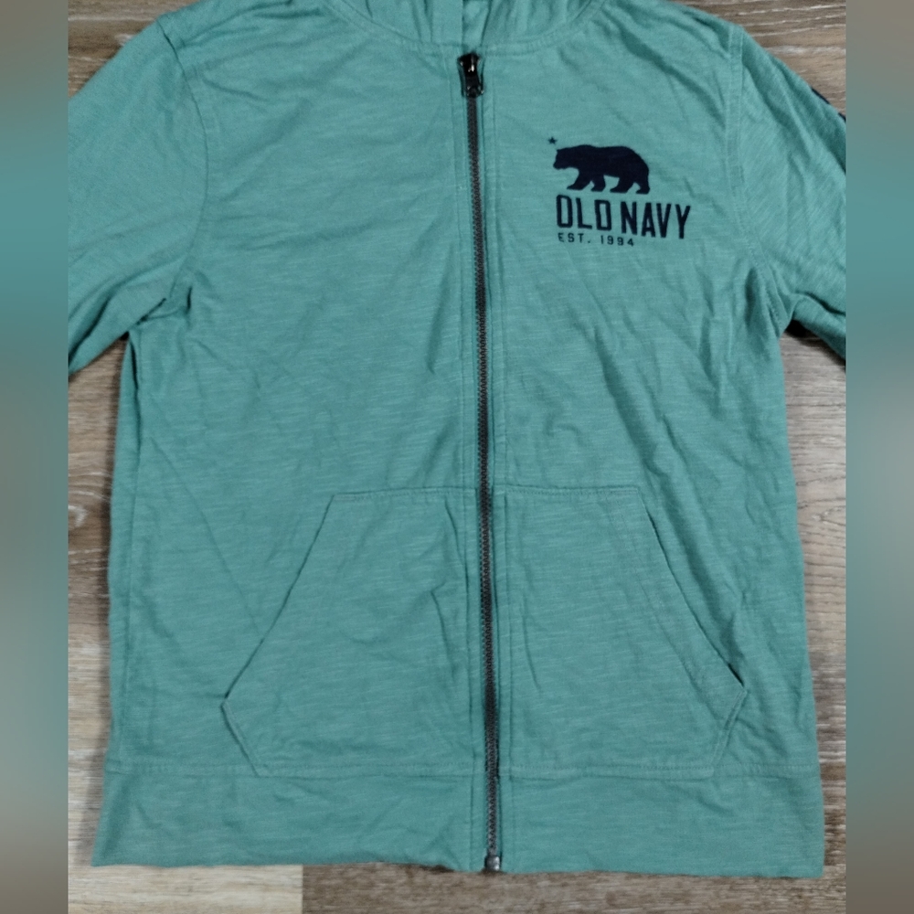 Old Navy/1994 Mint Green Zip Front Hoodie Sweater L (10-12) - Picture 6 of 16
